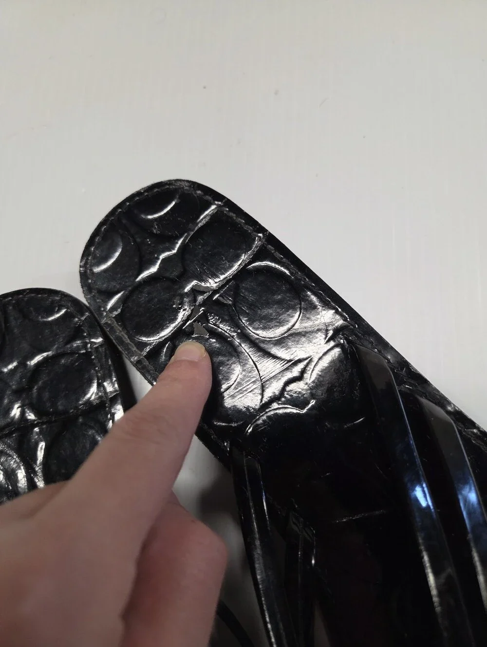 Coach black signature